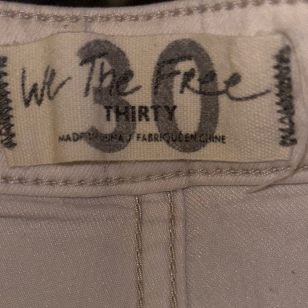 We the Free by Free People Just Float On Flare off-white Jeans - Picture 6 of 7